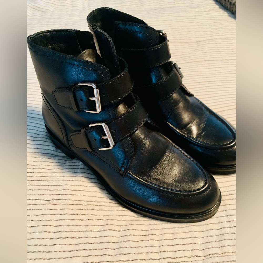 Seychelles Anthropology Black Leather Boots Size 9